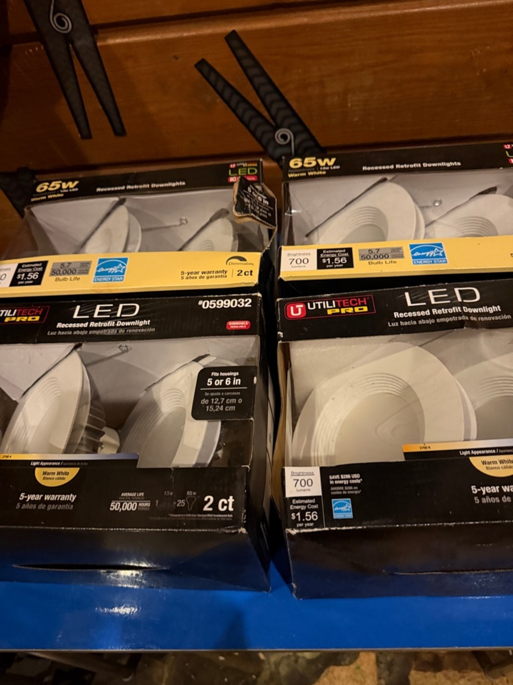White LED Recessed Retrofit Downlight 65W Equivalent - 2 ct